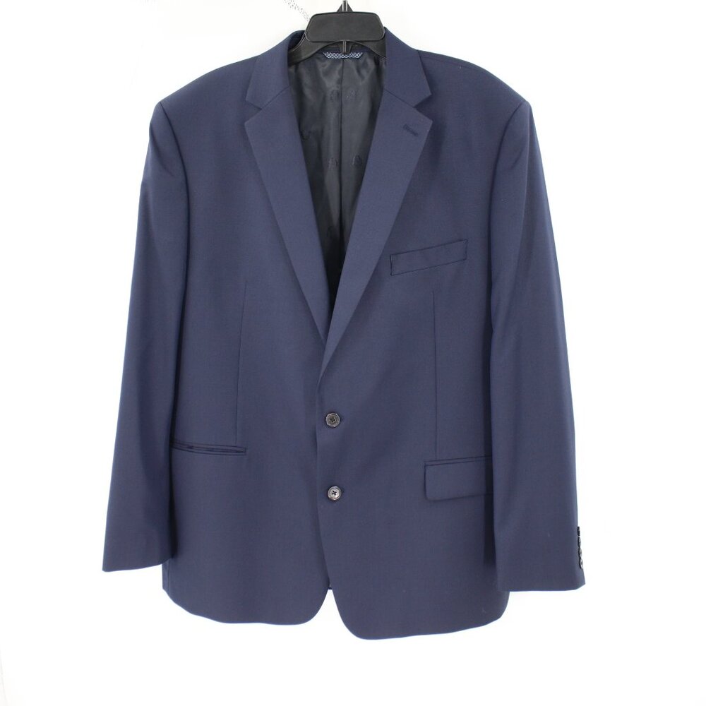 Lauren ralph Lauren Sport Coat Men's 48L Two Button Single Breasted Blue Wool